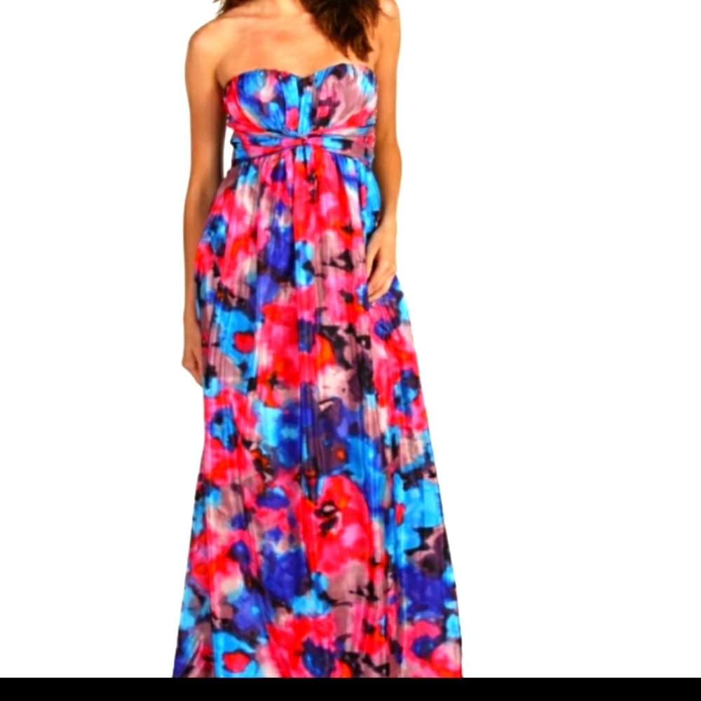 Jessica Simpson strapless maxi dress